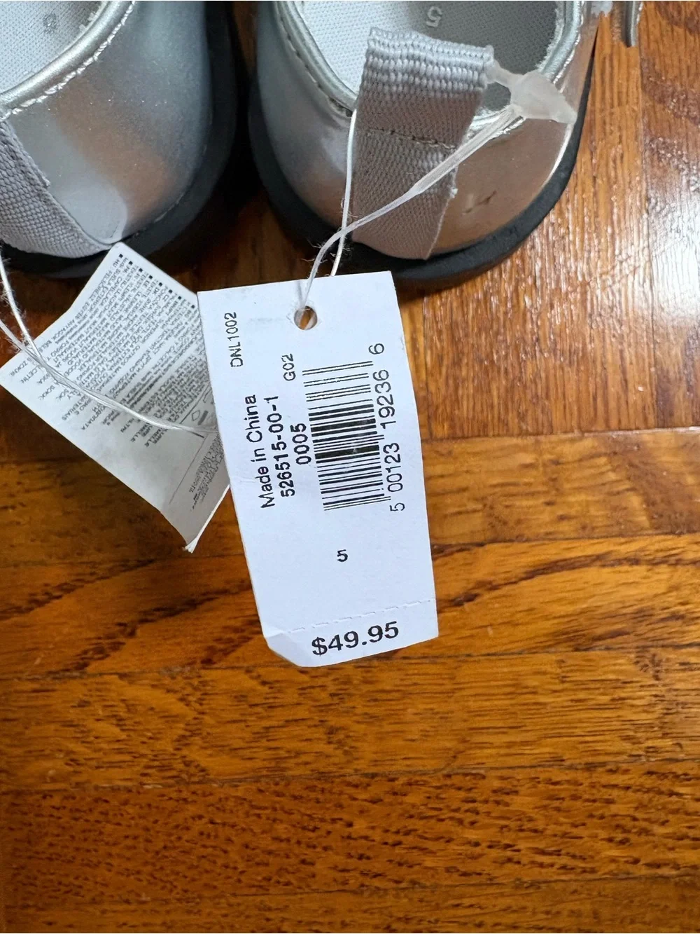 GAP Toddler Metallic Silver Mary Jane Shoes